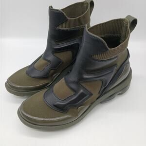 Nike Air VaporMax Light 2 Sock Boot Cargo Khaki Green Black Women's Size 7